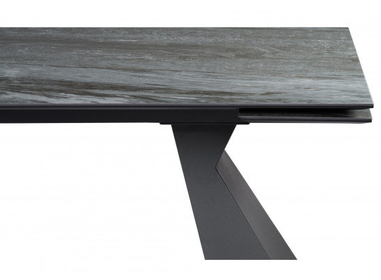 Керамический стол Денхольм 240(300)х100х75 mosco nero matt / черный