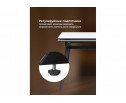Керамический стол Норман 140(200)х80х75 белый мрамор alpin white / черный