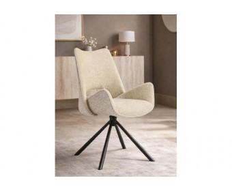 Стул на металлокаркасе Balaton 360 крутящийся beige / black