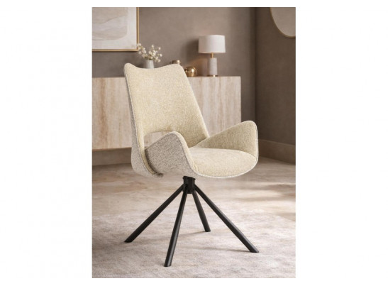 Стул на металлокаркасе Balaton 360 крутящийся beige / black