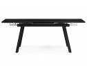 Керамический стол Норман 140(200)х80 черный мрамор shakespeare black / черный
