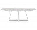 Керамический стол Памелла 140 (200) х 80 белый мрамор alpin white / snow white / белый