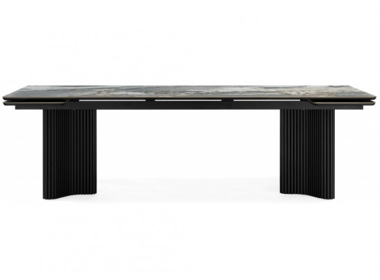 Керамический стол Мален 240x110 mineral stone baldoser / черный