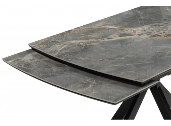 Керамический стол Катчел 120(180)x80 nebula gold / черный