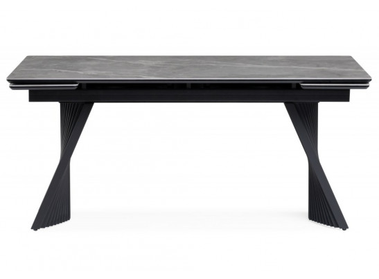 Керамический стол Вейв 160(220)х89 larka grey / черный