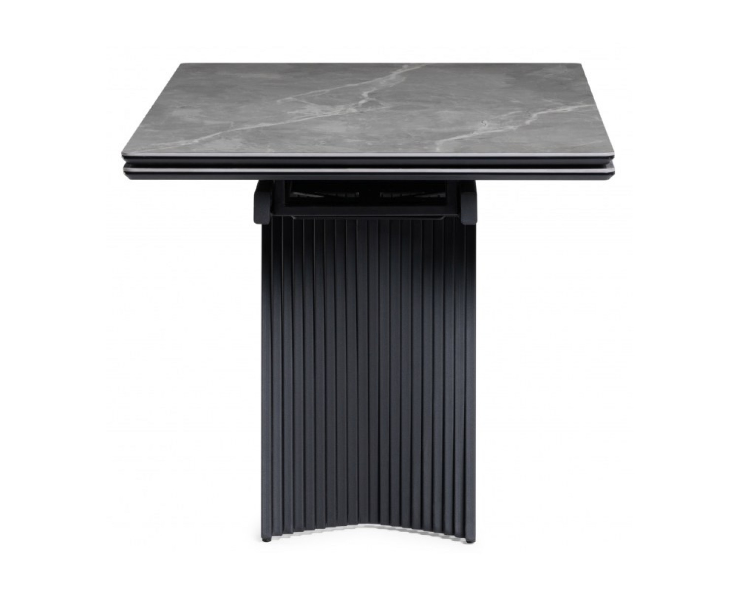 Керамический стол Вейв 160(220)х89 larka grey / черный