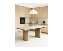 Керамический стол Монерон 200x100 brecha crema elegance / дуб монтана