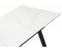 Керамический стол Норман 120(180)х80 snow (alpin) white / черный