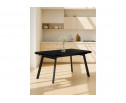 Керамический стол Норман 120(180)х80 shakespeare black / черный