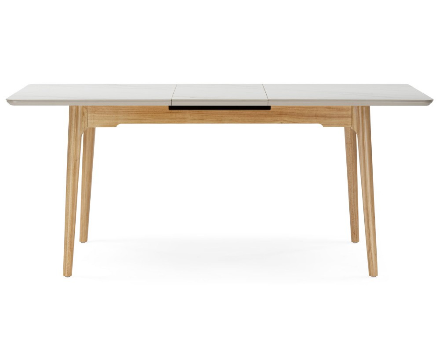 Стол Halmar 140(180)x80 белый спеченный камень / светлое дерево