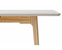 Стол Halmar 140(180)x80 белый спеченный камень / светлое дерево