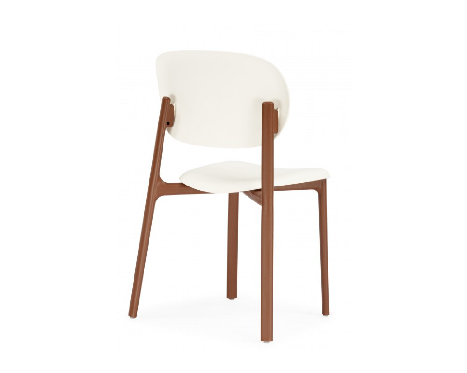 Пластиковый стул Mokka brown / milky