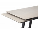 Керамический стол Памелла 120(180)х80 carmen light grey / черный