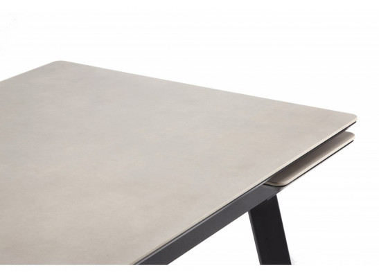 Керамический стол Норман 120(180)х80 carmen light grey / черный