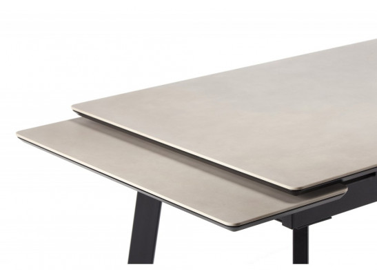 Керамический стол Норман 120(180)х80 carmen light grey / черный