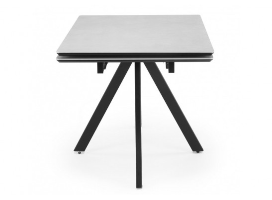 Керамический стол Вилли 120(180)х80 сarmen light grey / черный