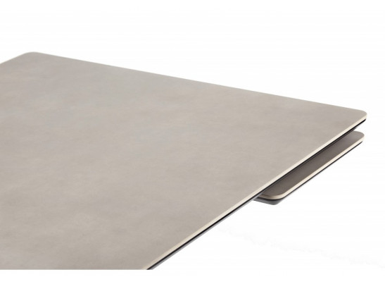 Керамический стол Памелла 140(200)х80 carmen light grey / черный