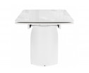 Керамический стол Готланд 180(240)x90 statuario titan gloss / белый