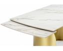 Керамический стол Готланд 160(220)x90 бежевый (fnz9206037) / золото