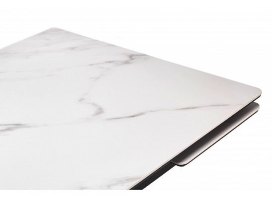 Керамический стол Мэриан 120(180)х80 snow alpin white / черный
