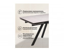 Керамический стол Вилли 140(200)х80 carmen light grey / черный