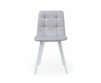 Стул на металлокаркасе Чилли светло-серый / белый