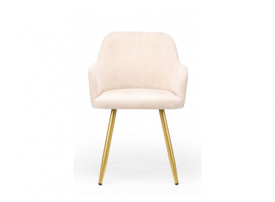 Стул на металлокаркасе Инфини латте (ocean 003) / золотой