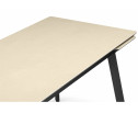 Керамический стол Норман 140(200)х80 okara light yellow / черный