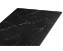 Керамический стол Вейв 160(220)х89 черный мрамор shakespeare black / черный