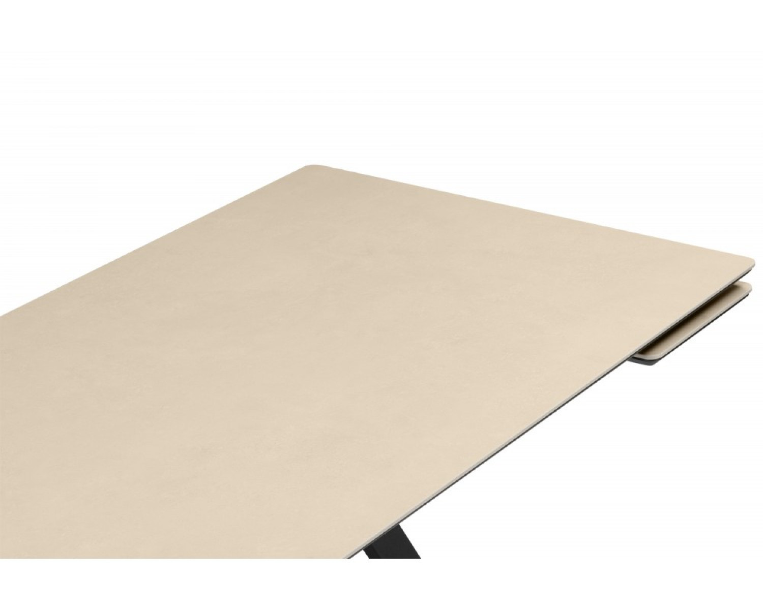Керамический стол Вилли 120(180)х80 okara light yellow / черный