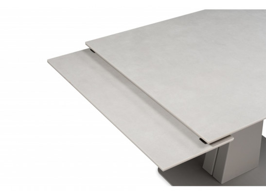 Керамический стол Мун 120(180)х80 carmen light gray / серый матовый