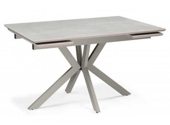 Керамический стол Пантон 120(180)х80 carmen light gray / серый матовый