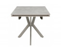 Керамический стол Пантон 120(180)х80 carmen light gray / серый матовый