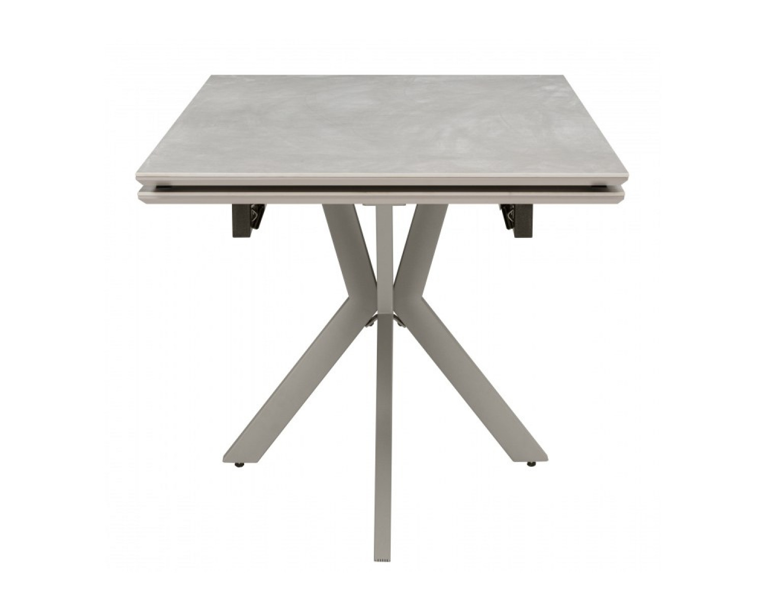 Керамический стол Пантон 120(180)х80 carmen light gray / серый матовый