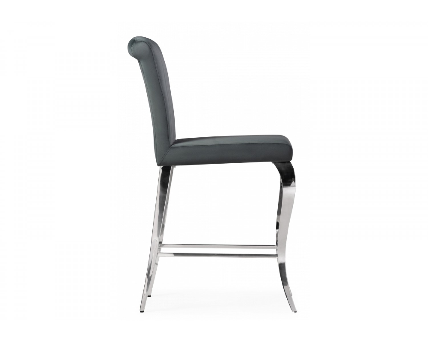 Полубарный стул Joan dark grey / steel