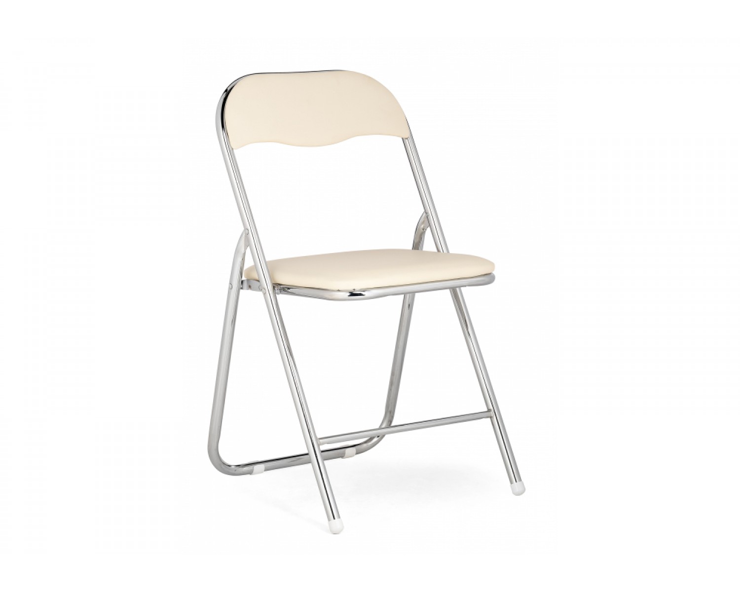 Стул на металлокаркасе Fold 1 складной beige / chrome