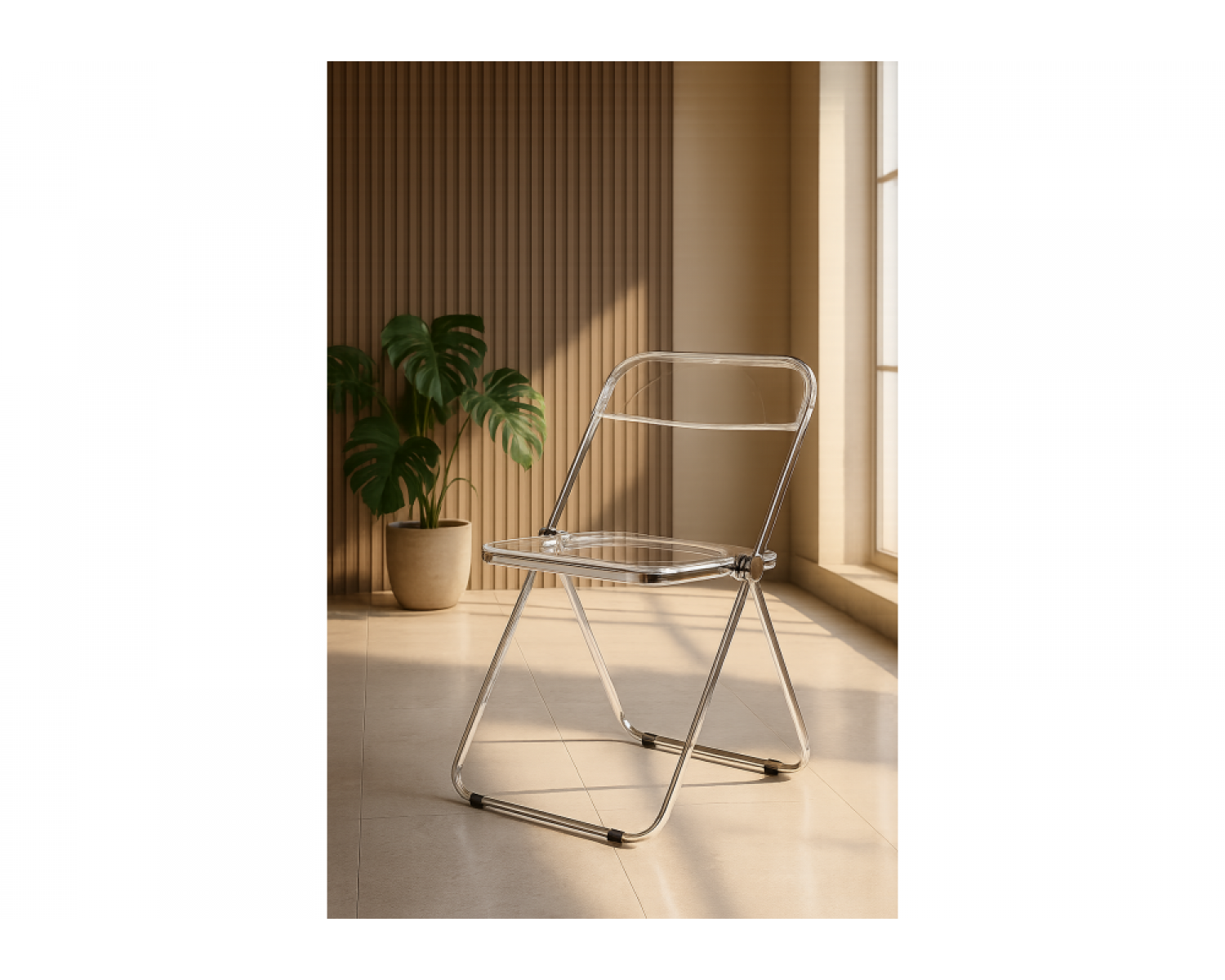 Пластиковый стул Fold складной clear