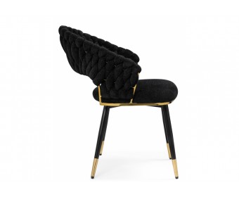 Стул на металлокаркасе Rakel black / gold