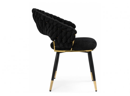Стул на металлокаркасе Rakel black / gold