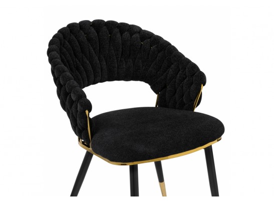 Стул на металлокаркасе Rakel black / gold