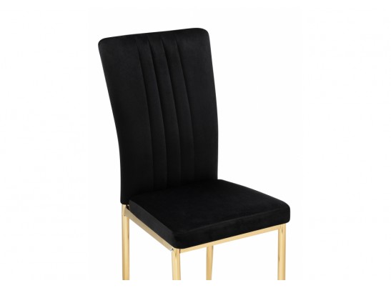 Стул на металлокаркасе Rek black / gold
