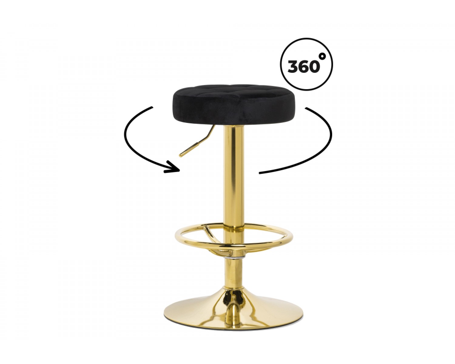 Барный стул Marun black / gold