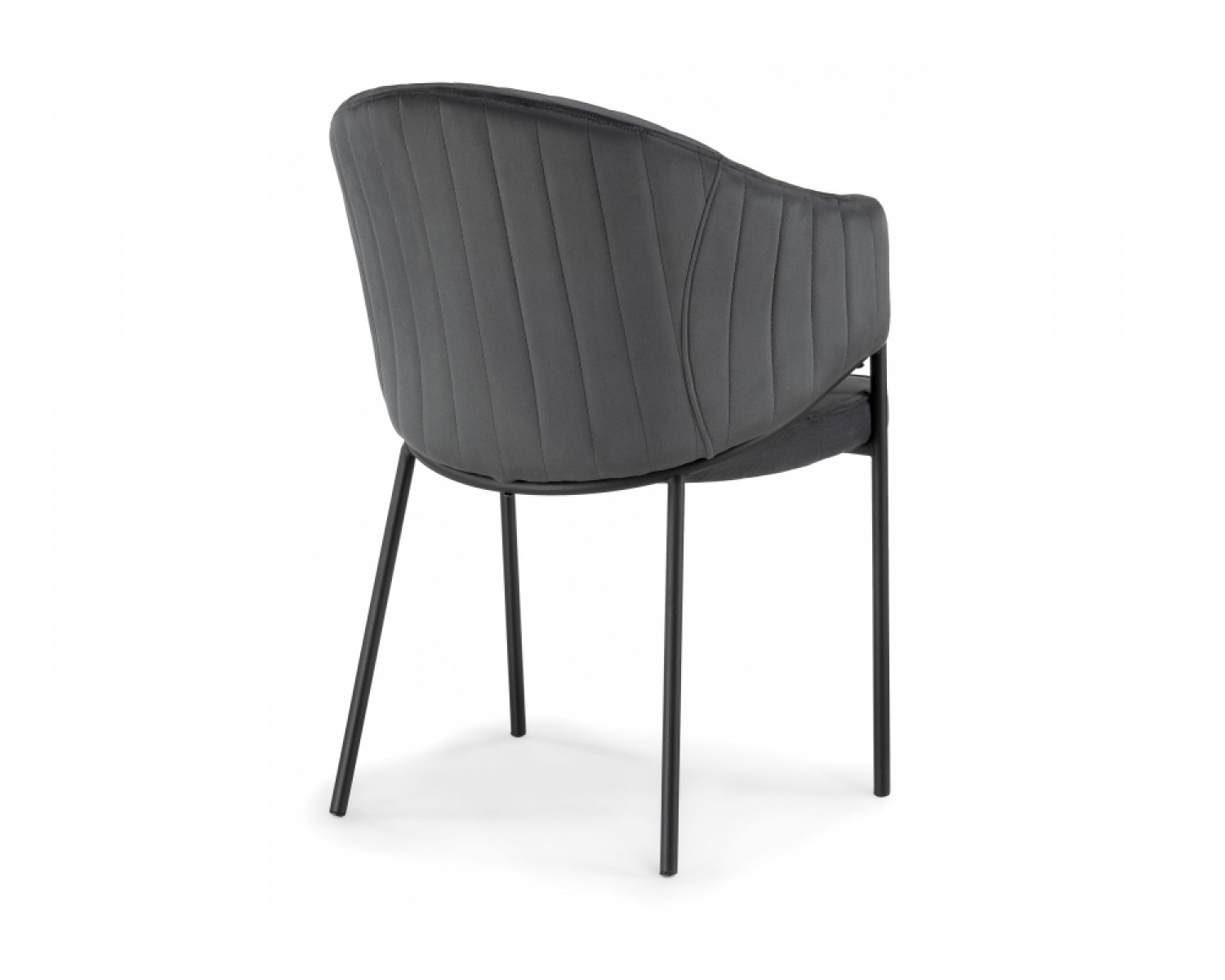 Стул на металлокаркасе Kortni dark grey / black