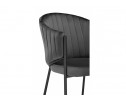Стул на металлокаркасе Kortni dark grey / black