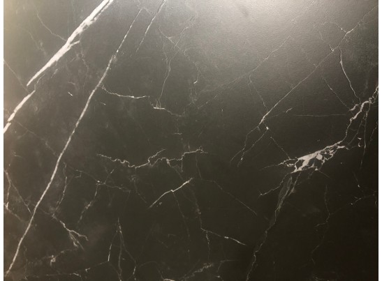 Стол CORNER 120 MATT BLACK MARBLE SOLID CERAMIC / BLACK, ®DISAUR