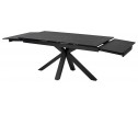 Стол ALTO 160 NERO KL-116 Черный мрамор матовый, итальянская керамика/ черный каркас 