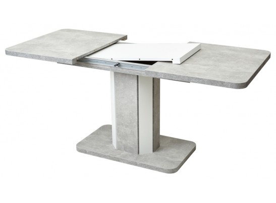 Стол STORK Бетон/ Белый 120 