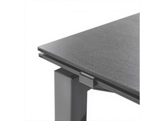 Стол GATE CB/4088-MV 180, MT.P15 BLACK/MT.P15 BLACK FRAME/ CER.P321 LEAD GREY