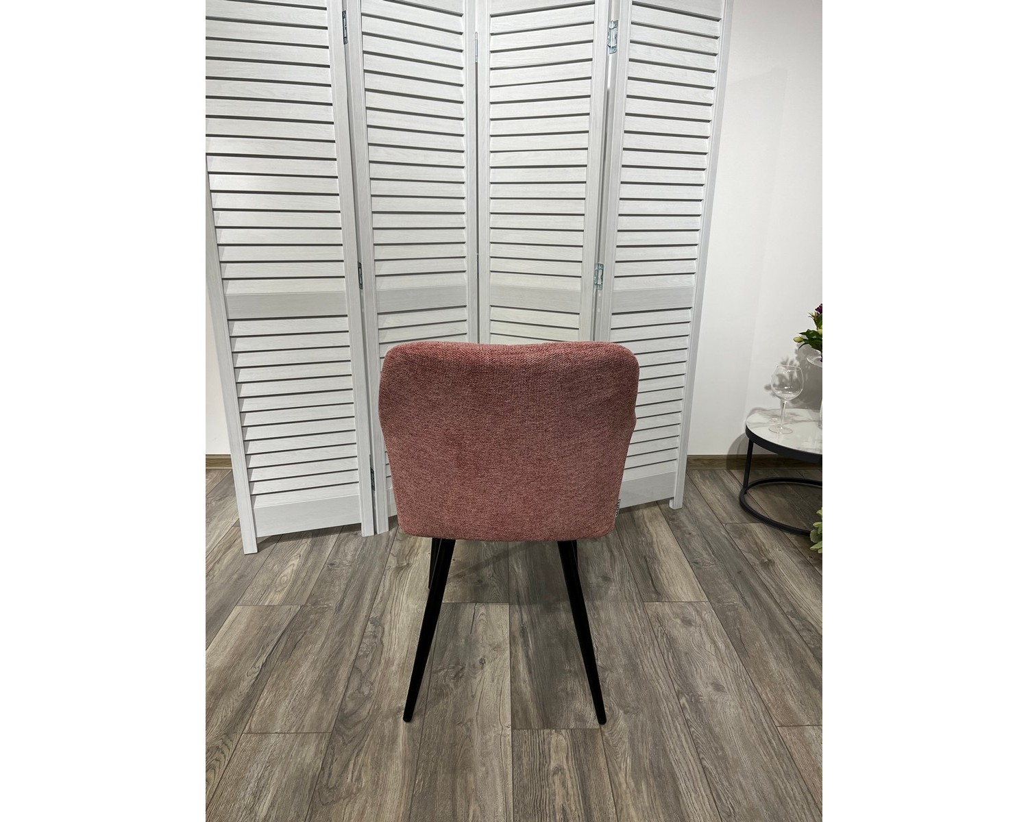 Стул BRANDY WZ2042-11 брусничный фактурный велюр/ черный каркас