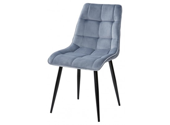 Стул CHIC BLUVEL-06 BLUE / черный каркас 
